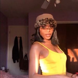 Y2K vintage fuzzy hat